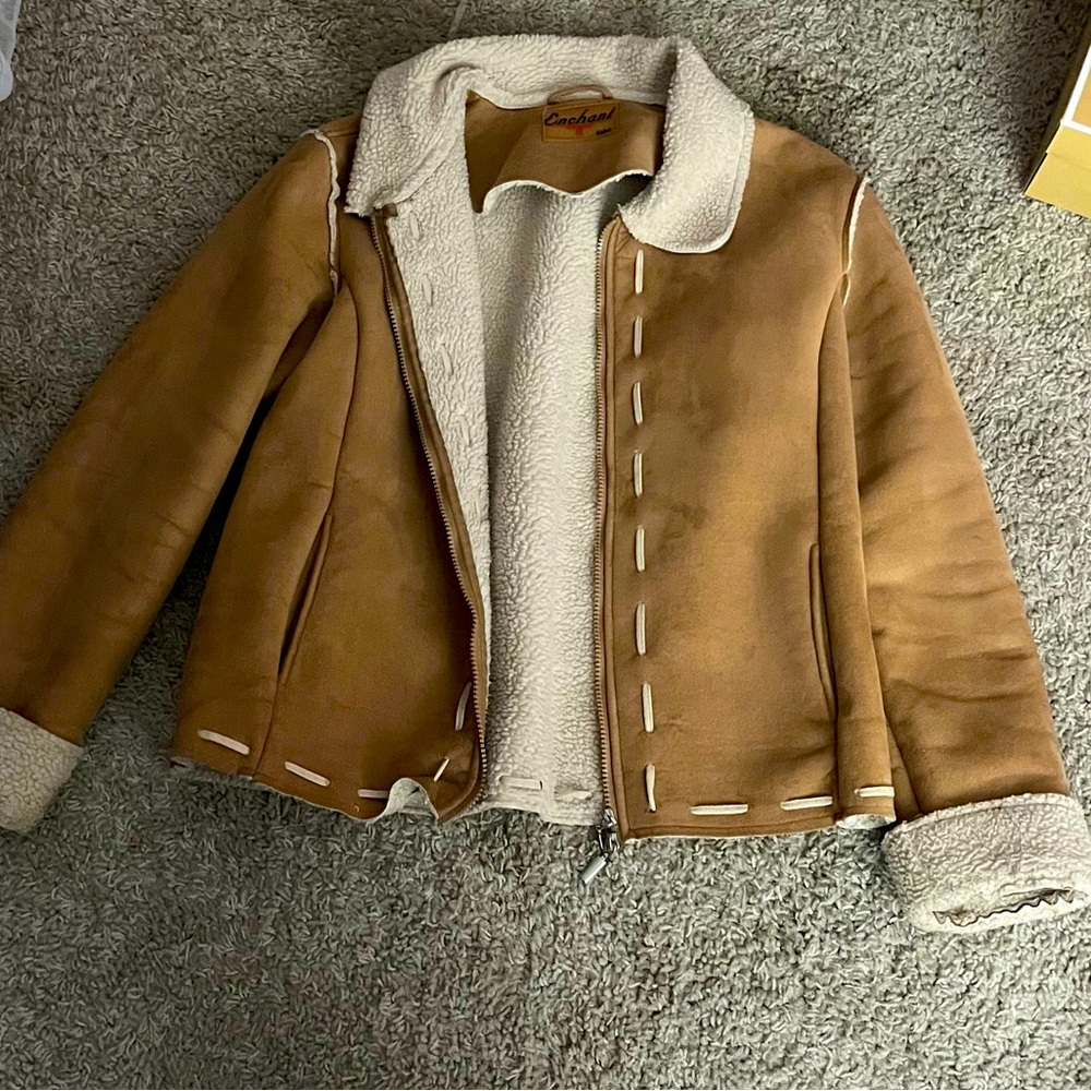 Faux leather jacket